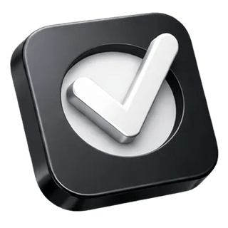 3D approval checkmark icon on the Stakemonry about page
