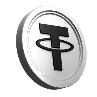 Tether USDT coin element displayed in a trading community trust section